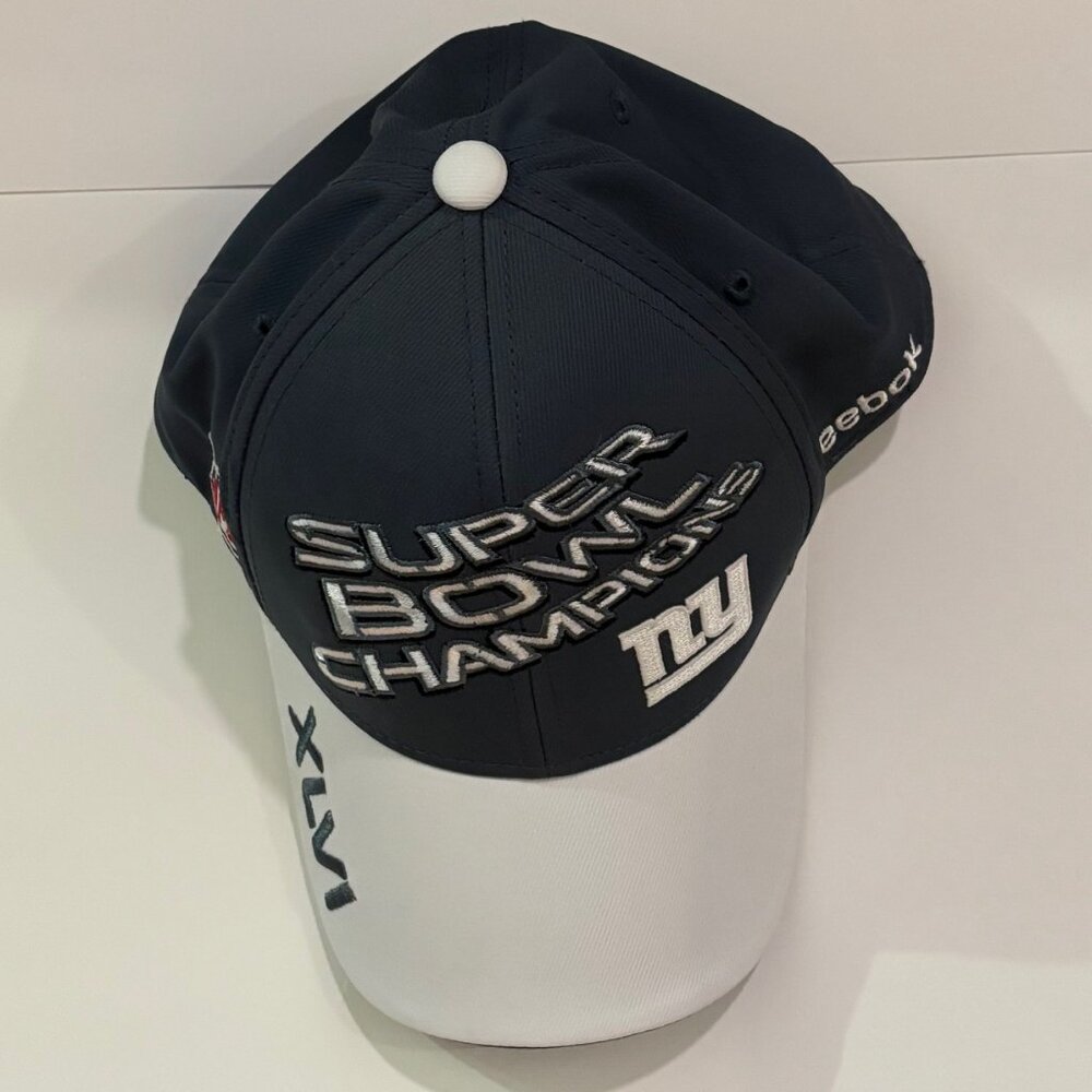 NFL Super Bowl Champions Hat - NY XLVI Blue and White